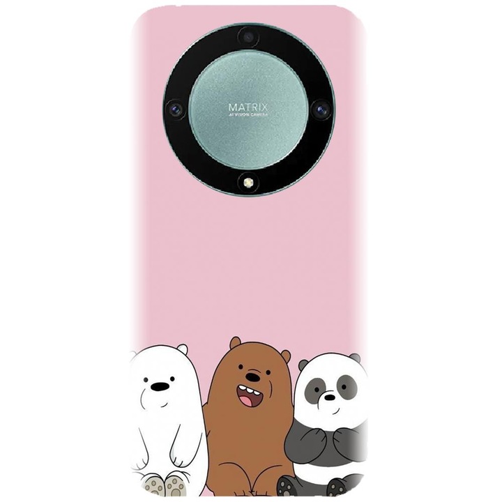 Силиконов кейс съвместим с Honor X9A - модел Cei 3 pandas