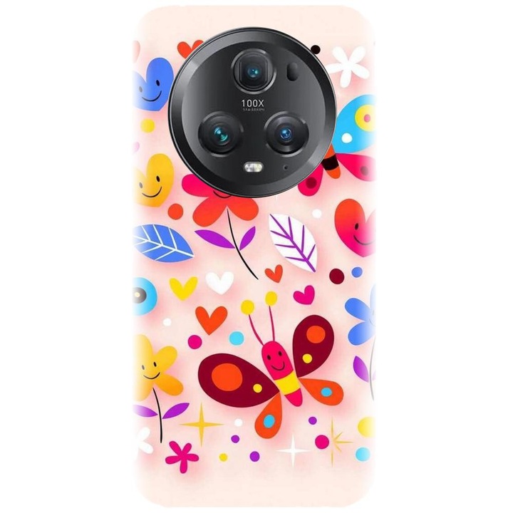 Силиконов кейс съвместим с Huawei Magic 5 Pro - модел Butterfly 002