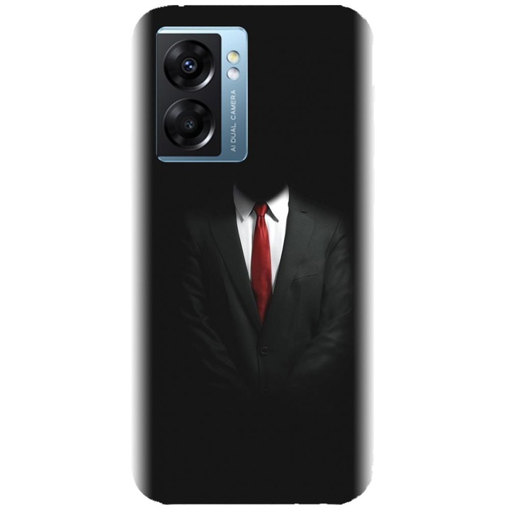 Силиконов калъф, съвместим с модел Realme Narzo 50 5g - Mystery Man In Suit