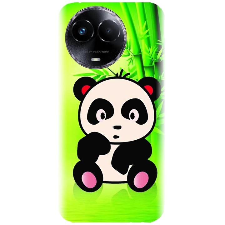 Husa din silicon compatibila cu Realme 11 5G - model X Cute Panda