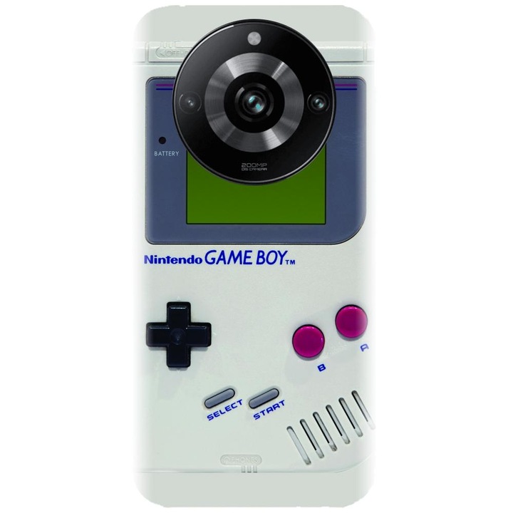 Husa din silicon compatibila cu Realme 11 Pro - model Retro Game Boy