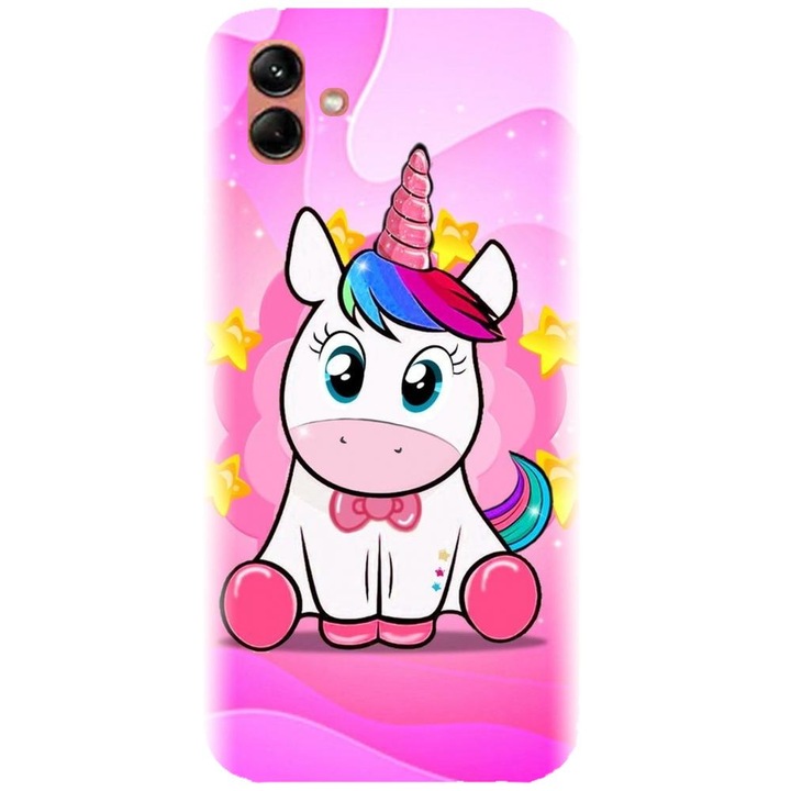 Husa din silicon compatibila cu Samsung Galaxy F04 - model Dream like a Unicorn