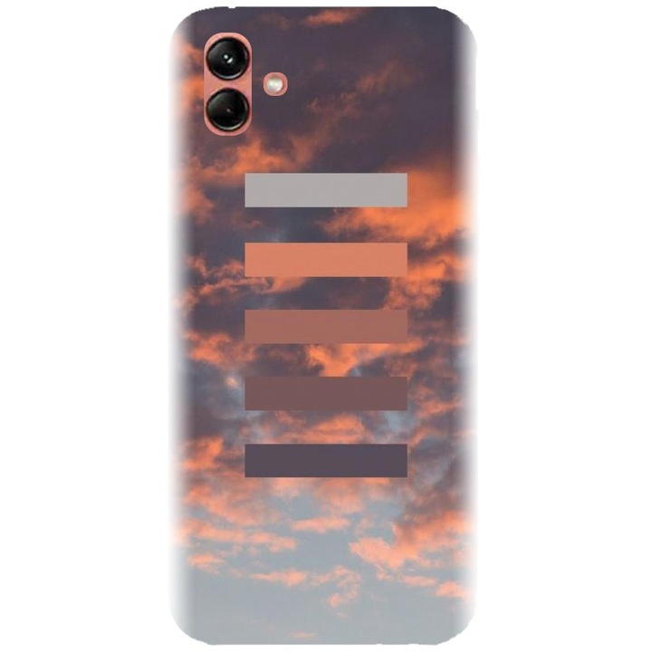 Husa din silicon compatibila cu Samsung Galaxy F04 - model Nori De Foc