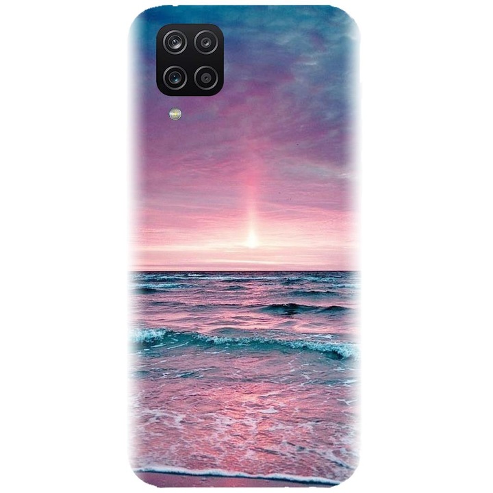 Husa din silicon compatibila cu Samsung Galaxy A12 / A12 Nacho - model Ocean