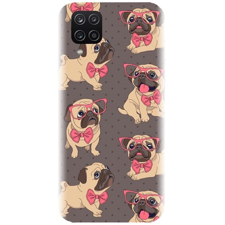 Husa din silicon compatibila cu Samsung Galaxy A12 / A12 Nacho - model Puppy