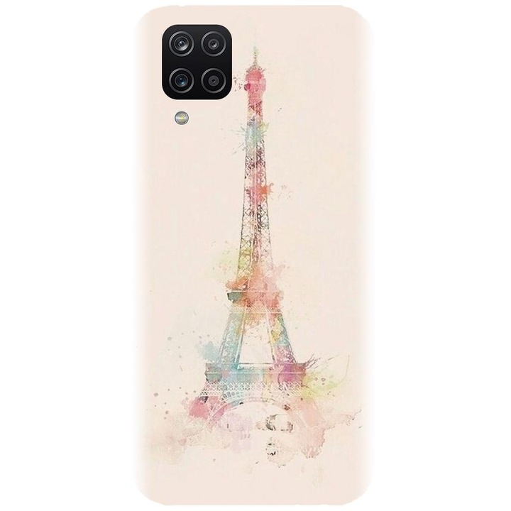 Husa din silicon compatibila cu Samsung Galaxy A42 5G - model Turnul Eiffel