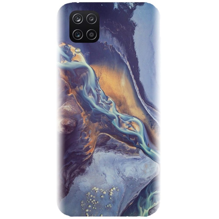 Husa din silicon compatibila cu Samsung Galaxy A12 / A12 Nacho - model Abstract 101