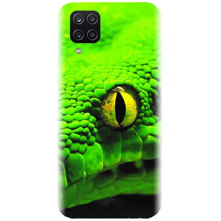 Husa din silicon compatibila cu Samsung Galaxy A12 / A12 Nacho - model Animal Eye