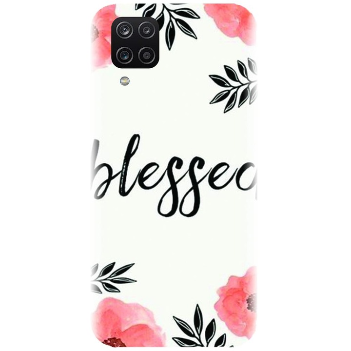Husa din silicon compatibila cu Samsung Galaxy A12 / A12 Nacho - model Blessed