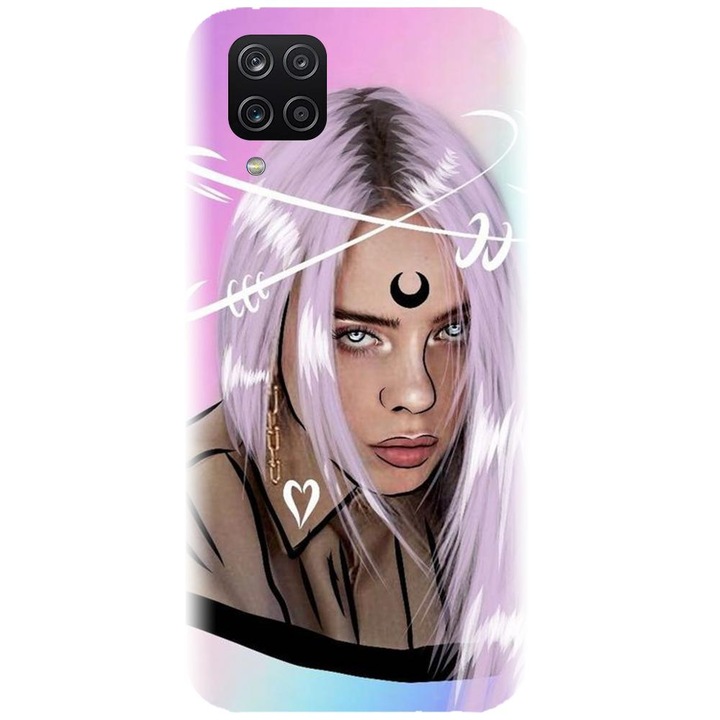 Husa din silicon compatibila cu Samsung Galaxy A12 / A12 Nacho - model Fan Art Billie