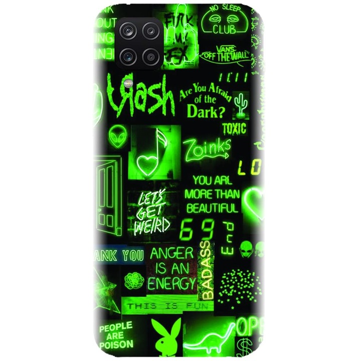 Husa din silicon compatibila cu Samsung Galaxy A12 / A12 Nacho - model Fresh Green