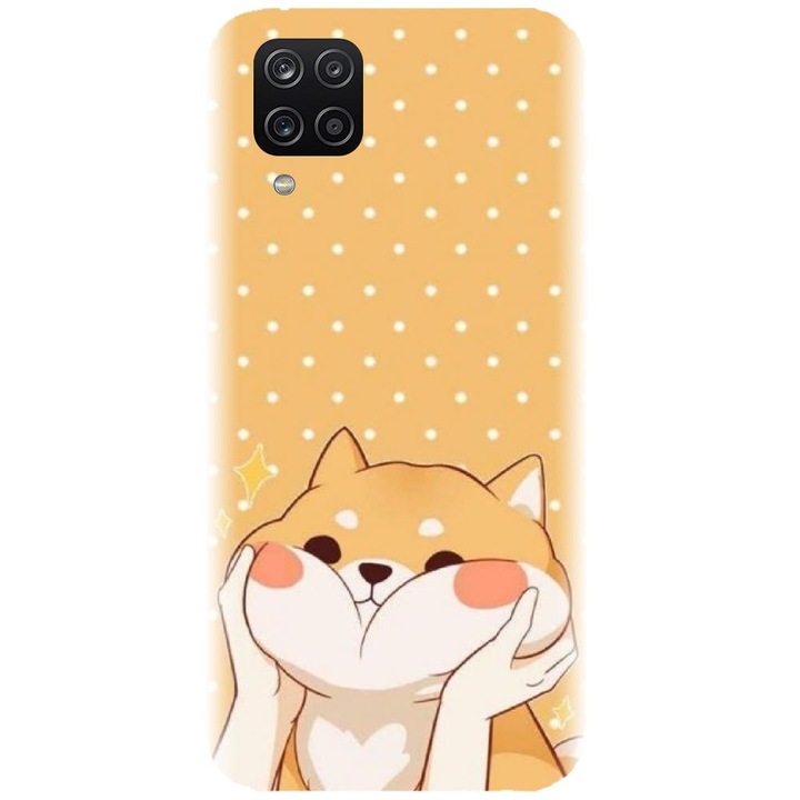 Husa din silicon compatibila cu Samsung Galaxy A12 / A12 Nacho - model Lovely Dog