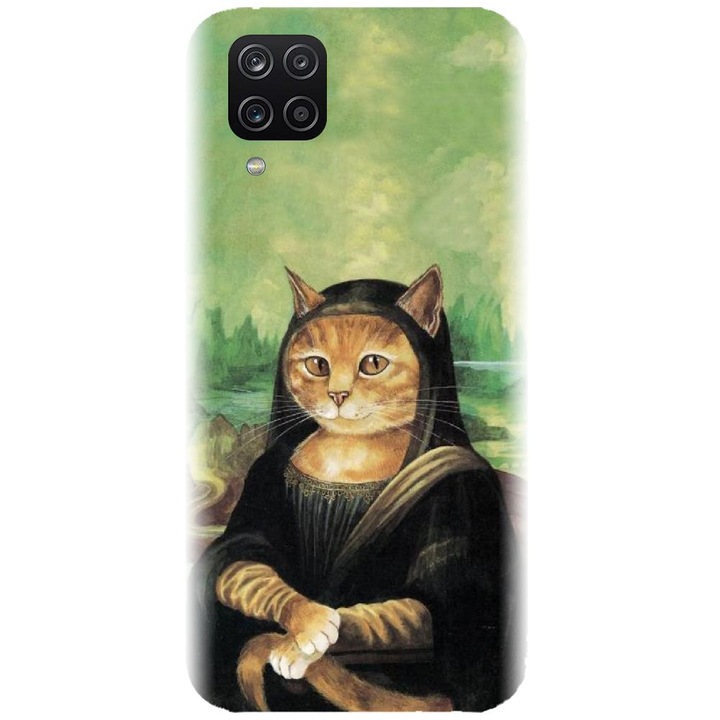Husa din silicon compatibila cu Samsung Galaxy A12 / A12 Nacho - model Meowna Lisa