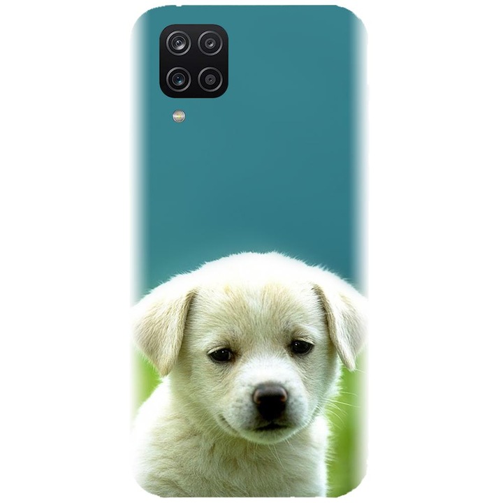 Husa din silicon compatibila cu Samsung Galaxy A12 / A12 Nacho - model Puppy Style