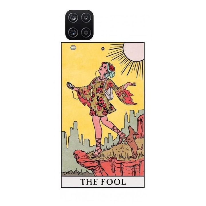 Husa din silicon compatibila cu Samsung Galaxy A12 / A12 Nacho - model Tarot The Fool Clasic