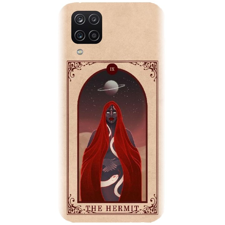 Husa din silicon compatibila cu Samsung Galaxy A12 / A12 Nacho - model Tarot The Hermit