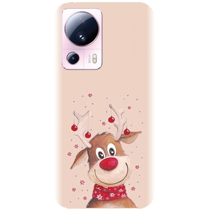 Силиконов капак, съвместим с Xiaomi 13 Lite - коледен модел