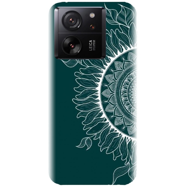 Силиконов капак, съвместим с модел Xiaomi 13T - Green Mandala