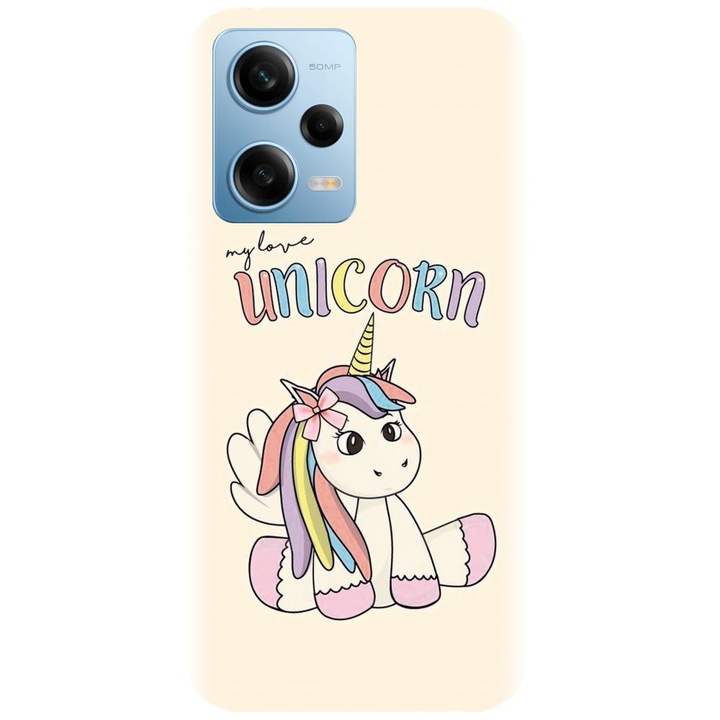 Husa din silicon compatibila cu Xiaomi Redmi Note 12 Pro Plus - model Unicornul meu