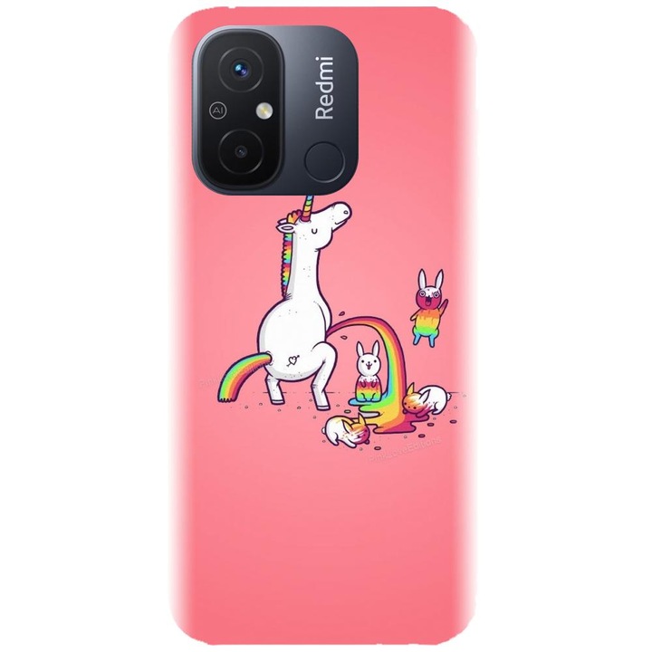 Силиконов калъф, съвместим с Xiaomi Redmi 12c, модел Unicorn