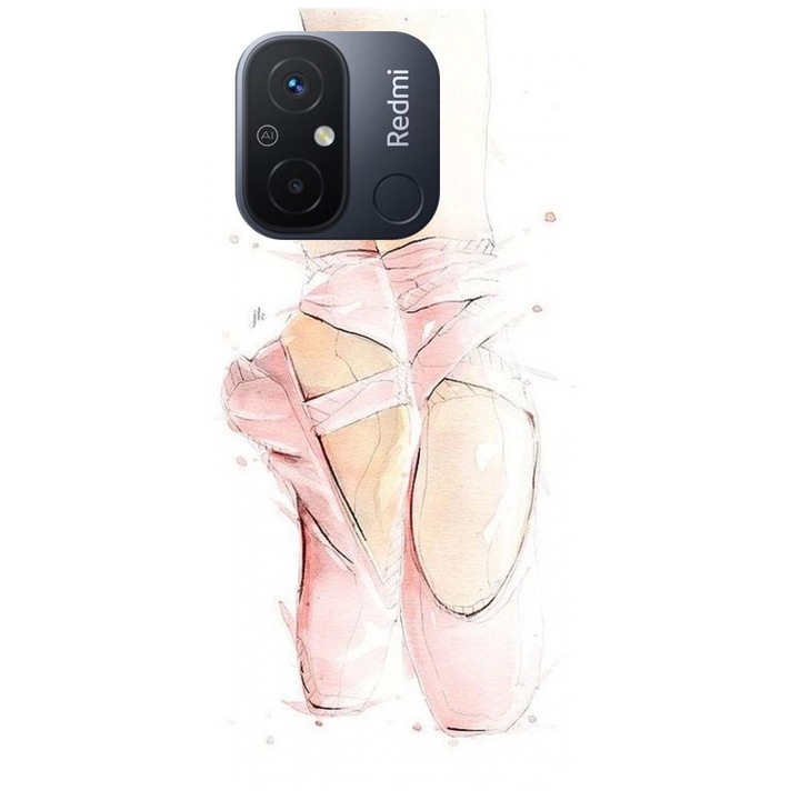 Силиконов калъф, съвместим с Xiaomi Redmi 12c - модел Ballet