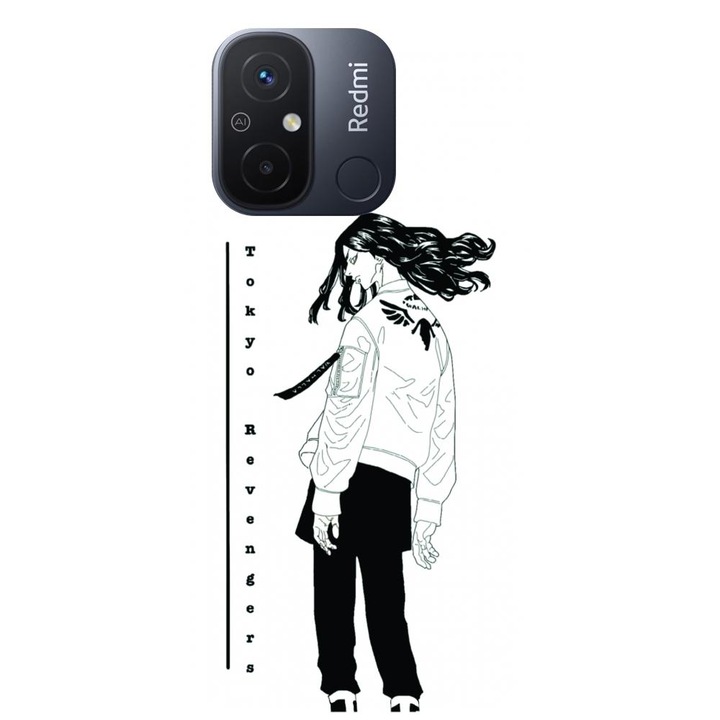 Силиконов калъф, съвместим с Xiaomi Redmi 12c - модел Anime Keisuke