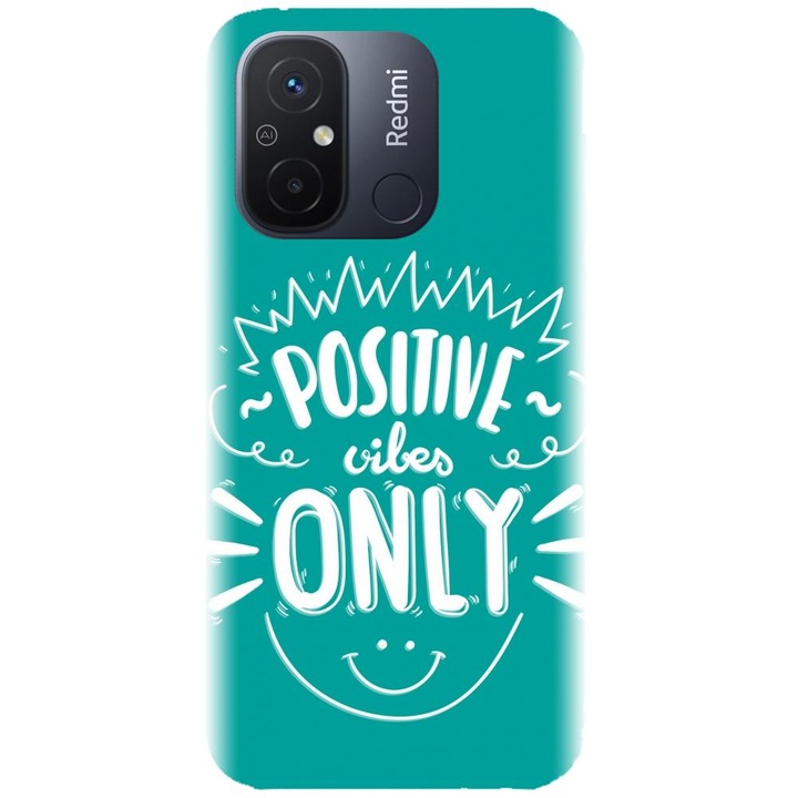 Силиконов калъф, съвместим с Xiaomi Redmi 12c - модел Positive Vibes