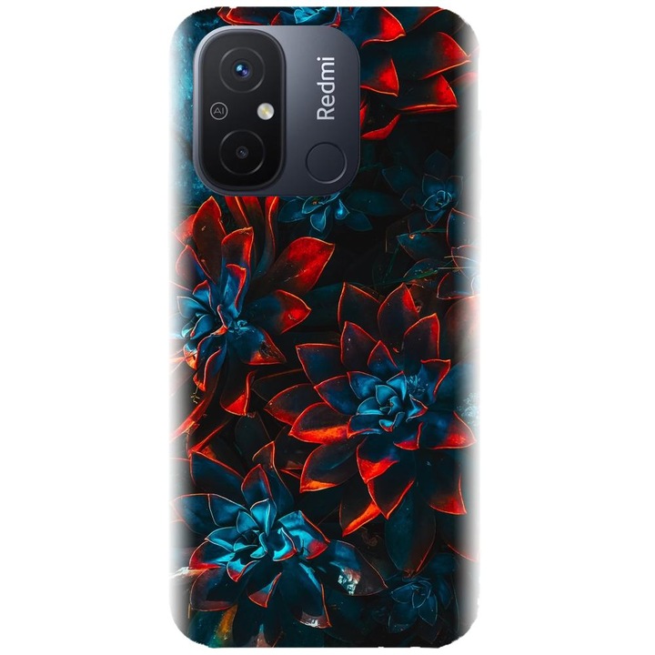 Силиконов капак, съвместим с модел Xiaomi Redmi 12c - Succulent Plant