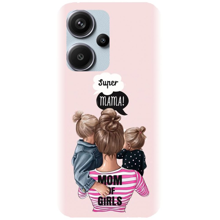 Силиконов калъф, съвместим с Xiaomi Redmi Note 13 Pro+ 5g - Модел майка на момичета