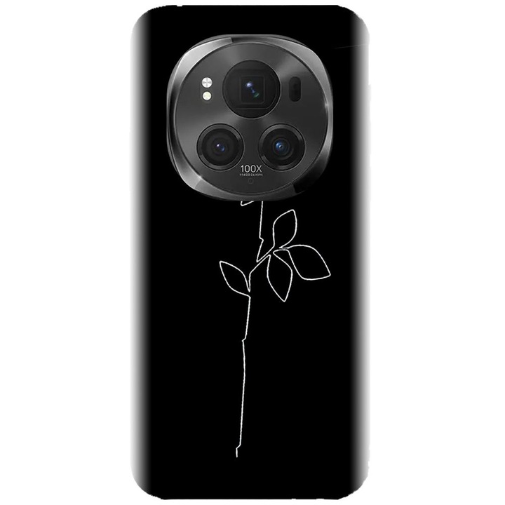 Szilikon tok kompatibilis a Honor Magic 6 Pro - Black Rose modellel