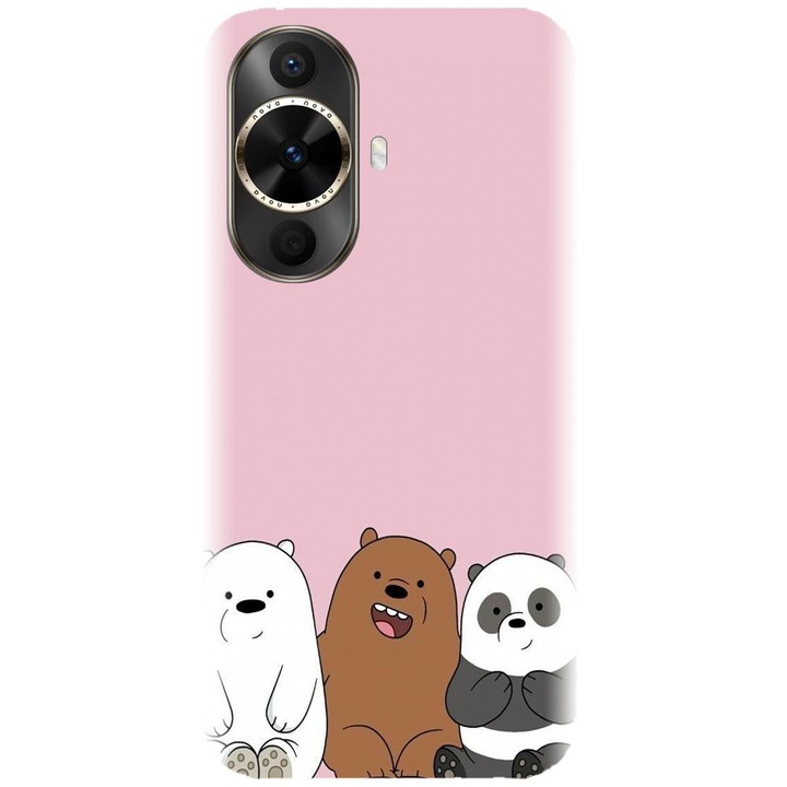 Силиконов кейс съвместим с Huawei Nova 12s - модел Cei 3 pandas