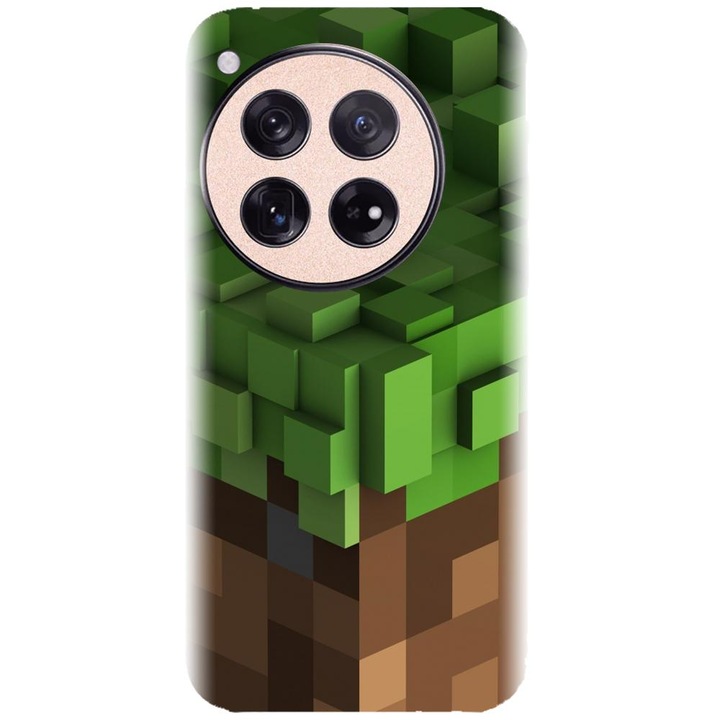 Husa din silicon compatibila cu OnePlus 12 - model Minecraft