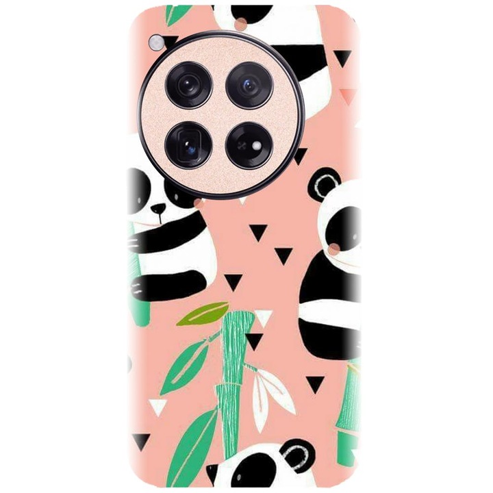 Husa din silicon compatibila cu OnePlus 12 - model Baby panda 001