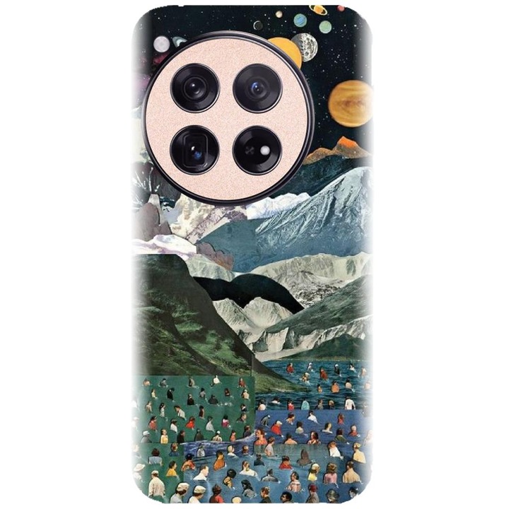 Husa din silicon compatibila cu OnePlus 12 - model Collage