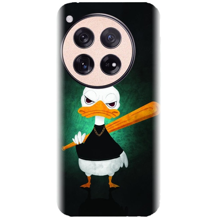 Husa din silicon compatibila cu OnePlus 12 - model Duck With A Bat