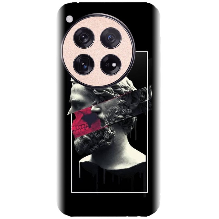 Husa din silicon compatibila cu OnePlus 12 - model Smoking Sculpture