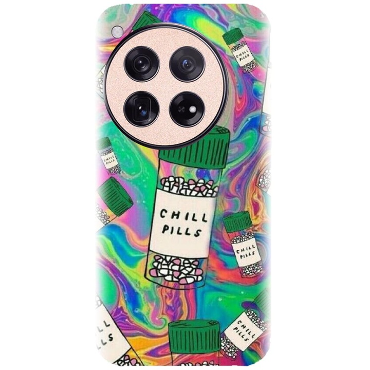 Husa din silicon compatibila cu OnePlus 12 - model Trippy Pills