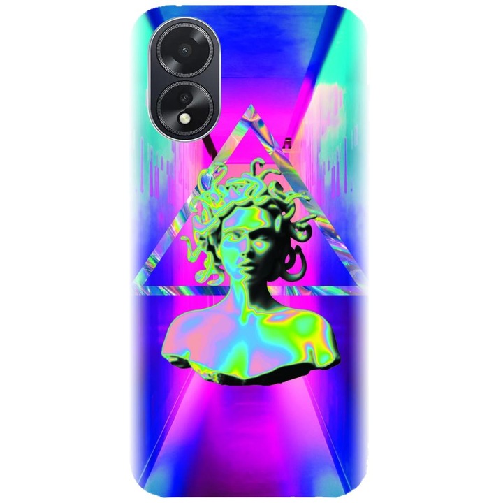 Husa din silicon compatibila cu Oppo A18 - model Aesthetic Medusa