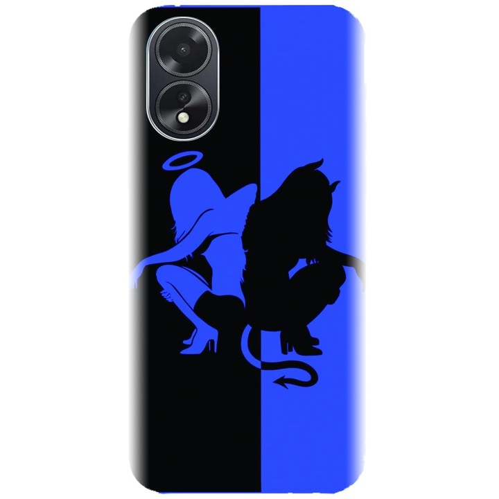Husa din silicon compatibila cu Oppo A18 - model Angel Devil