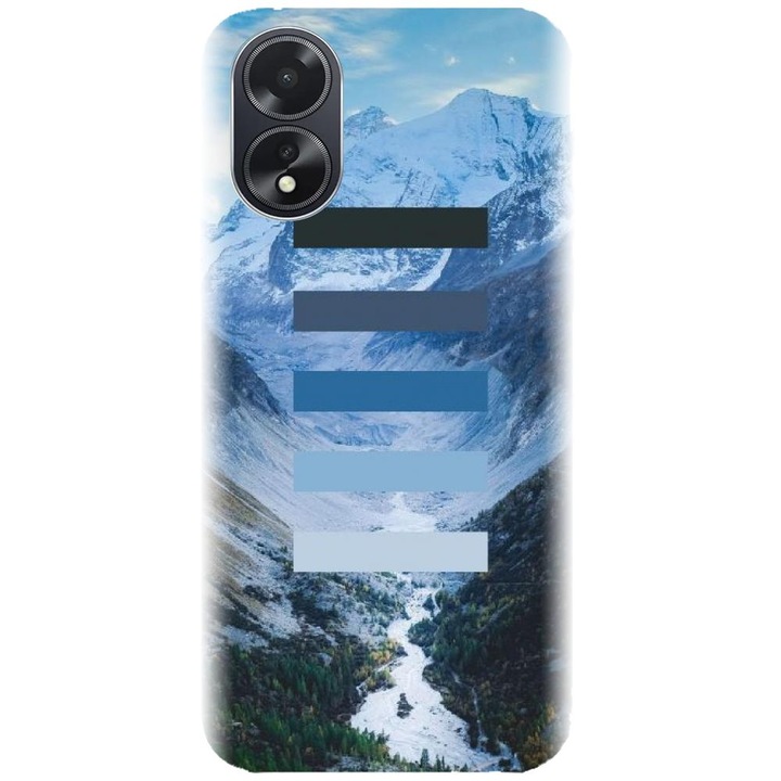 Husa din silicon compatibila cu Oppo A18 - model Color Scheme Iarna