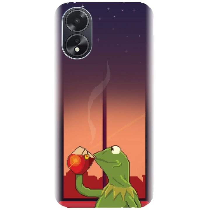 Husa din silicon compatibila cu Oppo A18 - model None Of My Business