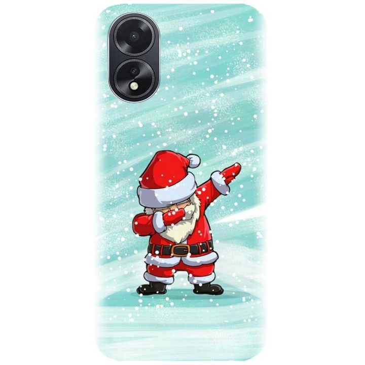 Husa din silicon compatibila cu Oppo A18 - model Santa Dance