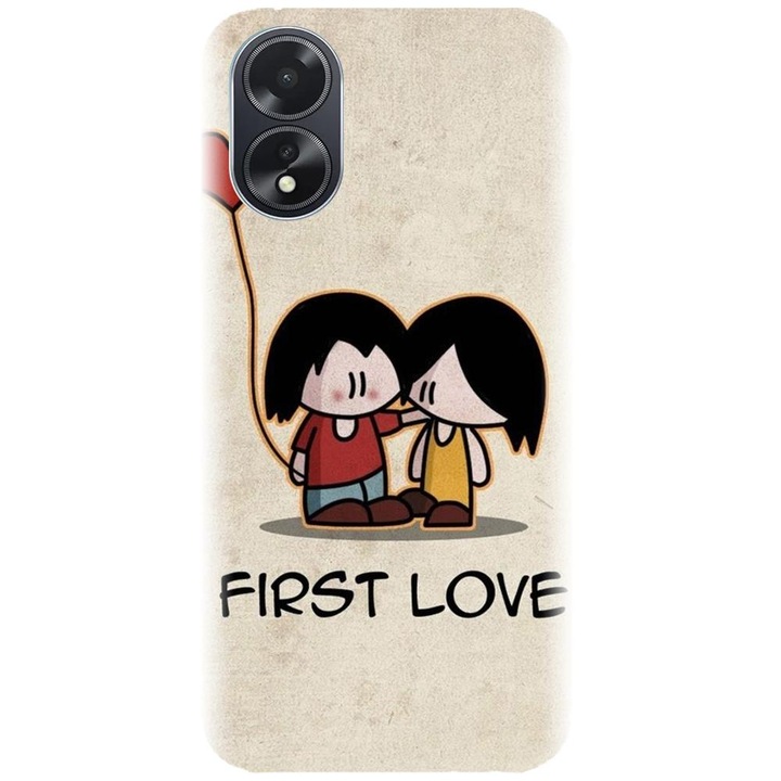Husa din silicon compatibila cu Oppo A18 - model First Love