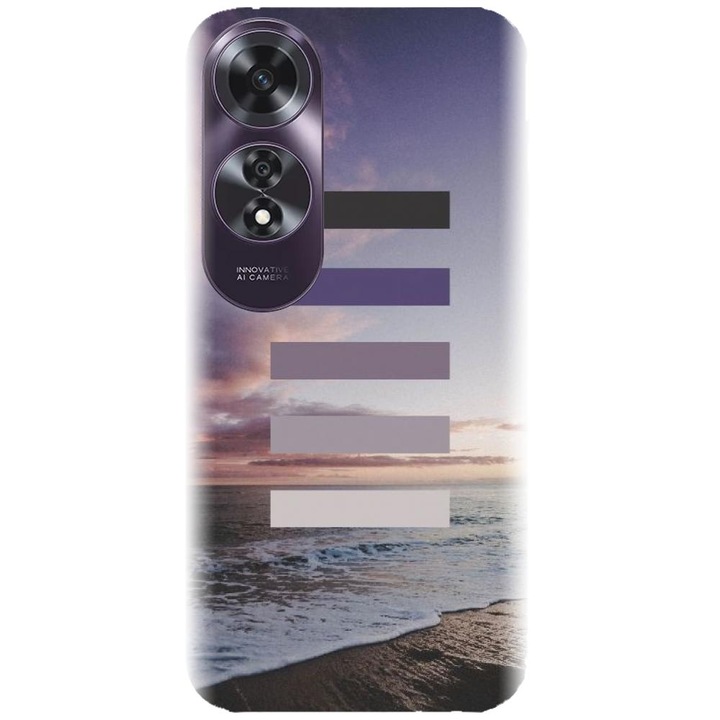 Husa din silicon compatibila cu Oppo A60 - model Plaja Tropicala