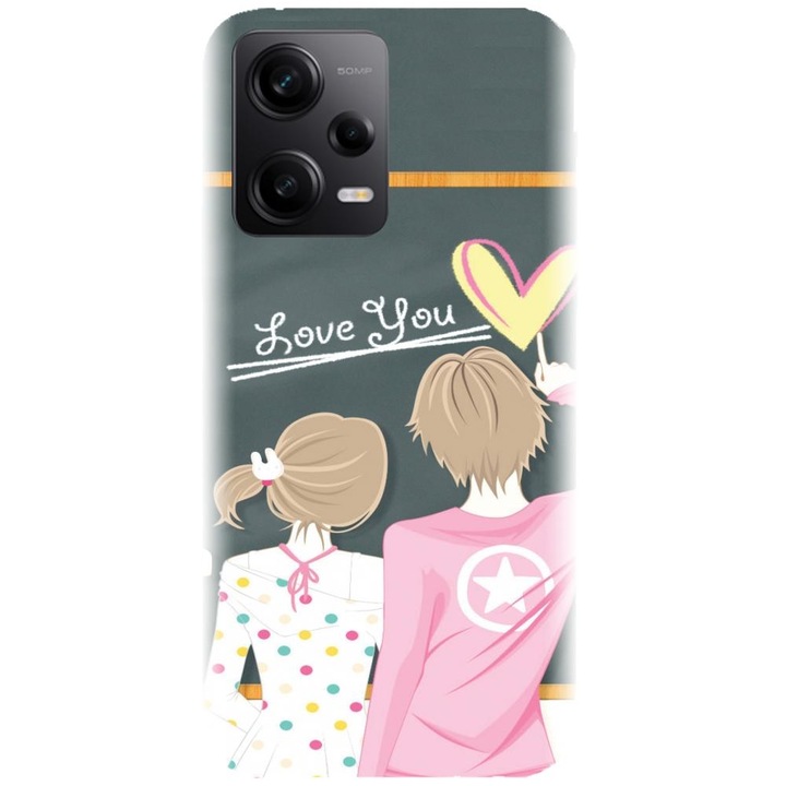 Силиконов калъф, съвместим с Xiaomi Redmi Note 12 Pro 4G - Училищен модел