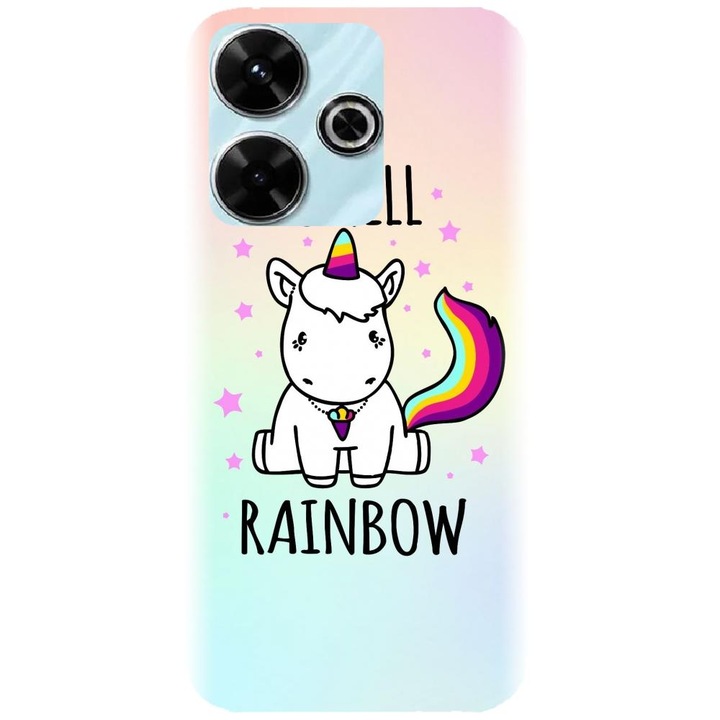 Силиконов кейс съвместим с Xiaomi Redmi 13 4g / 5g - модел I smell rainbow