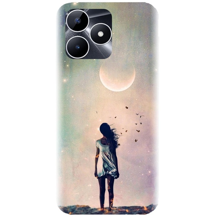 Силиконов калъф, съвместим с модел Realme Note 50 - Alone Woman