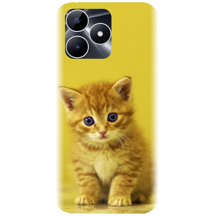 Силиконов капак, съвместим с Realme Note 50 - модел Cat