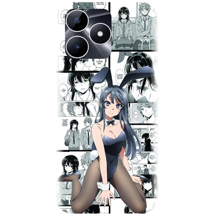 Силиконов калъф, съвместим с Realme Note 50 - модел Bunny Girl