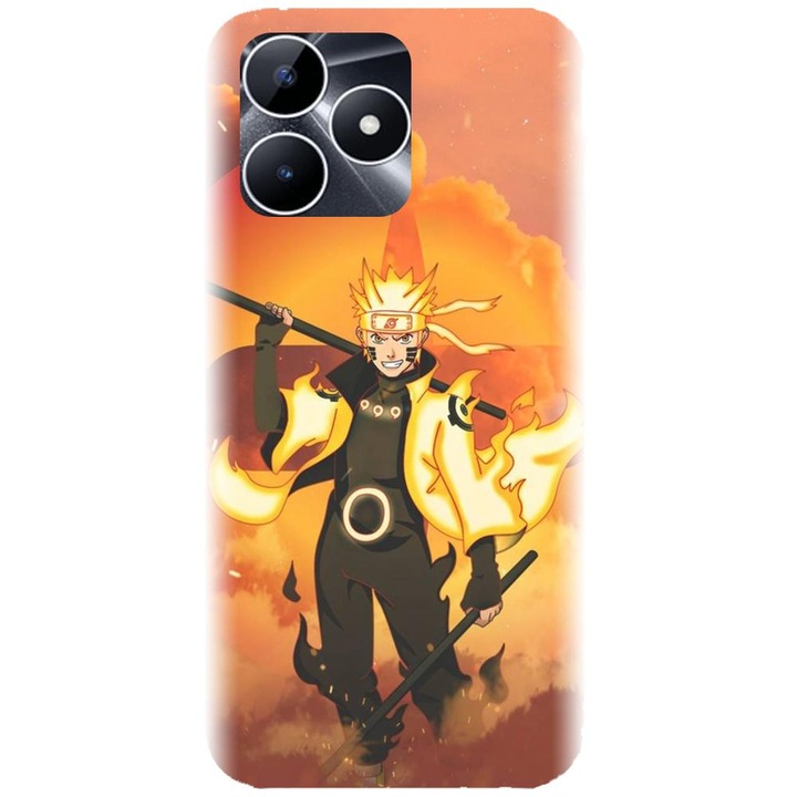 Силиконов калъф, съвместим с Realme Note 50 - модел Наруто Узумаки